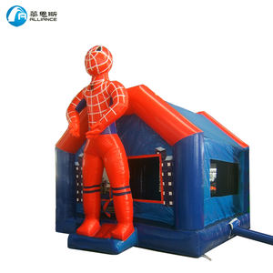 <span class=keywords><strong>Castillo</strong></span> Inflable Comercial Alliance Hero Man con Tobogán en Venta - Product Image 1