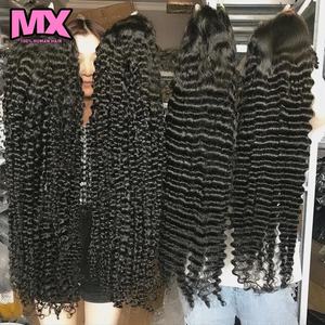 40英寸长原发越南发深波浪假发250%密度缅甸卷发假发处女印度发直发假发 - Product Image 5