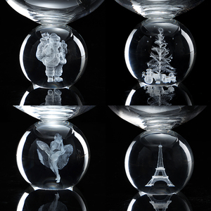 Verre à Champagne haut de gamme usine en gros avec certificat CE cristal de luxe sculpture intérieure verre à vin verres à vin - Product Image 5