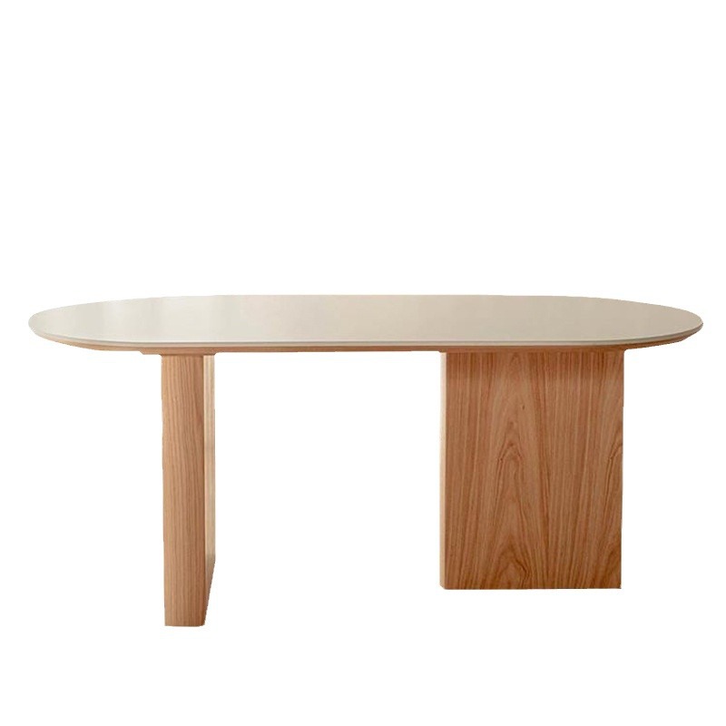 Elliptical dining table