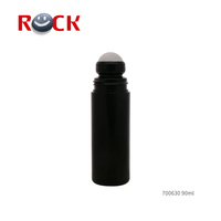Botol Roll On Parfum Kosmetik Kosong 90ml Plastik Bulat Wadah Deodoran