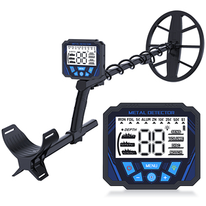 Detector de metales con bobina de búsqueda de 30 cm, pantalla digital, para adultos, uso en exteriores, plástico negro - Product Image 2