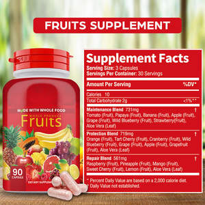 Suplemento de Multivitaminas, Fibra, Frutas y <span class=keywords><strong>Verduras</strong></span>, Cápsulas de Frutas y <span class=keywords><strong>Verduras</strong></span> Naturales <span class=keywords><strong>para</strong></span> Mejorar <span class=keywords><strong>la</strong></span> Inmunidad, Equilibrar <span class=keywords><strong>la</strong></span> Energía - Product Image 2