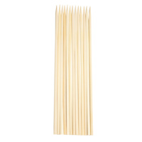 Brochettes plates jetables en bambou naturel de qualité alimentaire de 30 cm