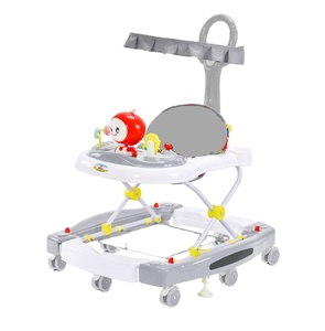 Girello Pieghevole per Bambini con Musica, Seggiolone per Bambini con Girello Regolabile, Girello Economico per Neonati - Product Image 1