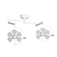 Lampe chirurgicale LED à double tête montée au plafond, sans ombre, pour hôpital, équipement médical vétérinaire, éclairage de salle d'opération