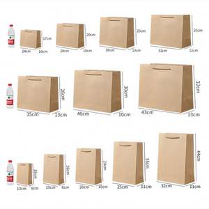 Sac en papier noir de luxe pour bijoux, avec poignée, personnalisé avec logo de marque, idéal pour la promotion et le commerce de détail de vêtements, vente en gros - Product Image 6