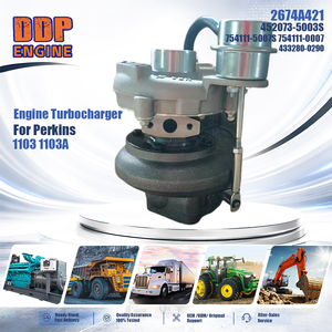 2674A421 452073-5003S 754111-5007S 754111-0007 433280-0290 Turbocompresseur de moteur pour Perkins 1103 1103A - Product Image 2