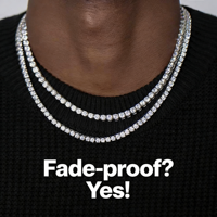 Chaîne de tennis en acier inoxydable avec zircon de 4 mm, style hip-hop, pour homme, bijoux fins et tendance, chaîne de tennis pour couple