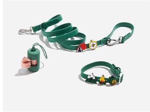 Luxe de haute qualité Logo personnalisé antirouille Chrome plaqué Zinc boucle étanche PVC collier pour animaux de compagnie collier de chien avec des breloques de bricolage - Product Image 4