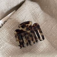 Pince à cheveux en acétate de taille moyenne UME, design géométrique écologique, à double denture, accessoire capillaire pour femme