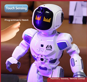 Robot intelligent programmable, machine d'éducation précoce multifonctionnelle à détection de haute technologie, jouet interactif pour enfants - Product Image 3