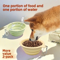 Bol pliable pour chien, écologique, léger, en silicone - Bol portable pour boire et manger en extérieur