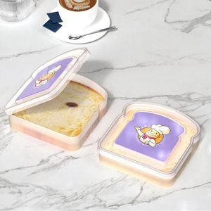 Boîte à sandwich portable en plastique <span class=keywords><strong>de</strong></span> qualité alimentaire, transparente, mignonne, pour la <span class=keywords><strong>conservation</strong></span> <span class=keywords><strong>de</strong></span> la fraîcheur, idéale pour le déjeuner (vente en gros) - Product Image 1