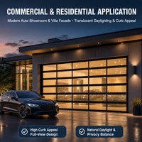 Porte de garage en aluminium et verre, à enroulement, avec écran en fibre de verre, imperméable et insonorisé, personnalisable, best-seller