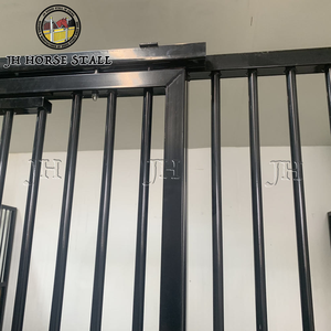 JH3D Diviseurs de box pour chevaux en bambou, bois et acier, à front haut, avec porte coulissante, best-seller - Product Image 6