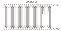 Cable de Interfaz PLC QX21A-2 20P MIL, Cable de Cobre Flexible con Aislamiento de PVC para Transmisión de Señales Industriales