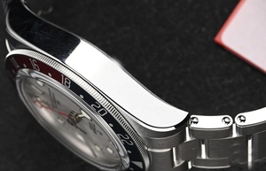 LOGO Montre mécanique GMT en acier inoxydable pour hommes, 40 mm, analogique, chronomètre sportif, double fuseau horaire, fermoir pliant - Product Image 5