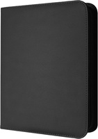 TCG FLCCASE Classeurs pour cartes de visite en cuir PU sans acide, 160 pochettes, qualité archivistique, fermeture éclair, épaisseur 50 mm, gaufré