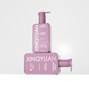 Flaconi rettangolari piatti di alta gamma a parete spessa per la cura della persona, con pompa per shampoo, siero per la cura della pelle, olio essenziale, personalizzabili. - Product Image 4