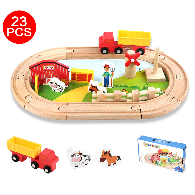 COMMIKI 23 Pieces Farm Animal Scene