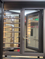 Ventana Abatible Exterior de Aluminio con Rotura de Puente Térmico, Doble Acristalamiento, Insonorizada y de Alta Seguridad para Casa