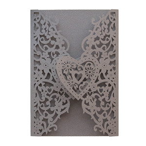 ปกการ์ดอวยพรแบบยุโรปและอเมริกา, ปกการ์ดเชิญงานแต่งงาน, ดีไซน์แบบฉลุลายด้วยเลเซอร์, ซองการ์ดเชิญงานแต่งงาน - Product Image 6