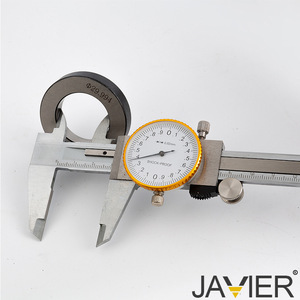 JAVIER Dial Caliper 150/200/300 มม. เหล็กคาร์บอนกันกระแทก เครื่องมือวัดความแม่นยำสูง - Product Image 3