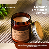 Lilin Soy Wax Tanpa Asap Lilin Aromaterapi Suvenir Buatan Tangan Dekorasi Rumah Kotak Hadiah Aroma Mewah