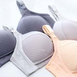 Wire-Free Eco-Friendly Breathable Anti-Allergy Anti-Bacterial Nursing Tankini Pajama Sets Plus Size for Women Summer - Product Image 3