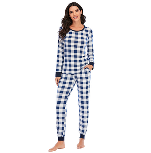 طباعة مخصصة للكبار-كم خيزران-سبانديكس-قطع طويلة للنساء-ملابس نوم-ملابس نسائية - Product Image 2