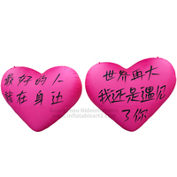 Grand modèle de ballon coeur gonflable personnalisable pour les accessoires décoratifs publicitaires de fête de mariage