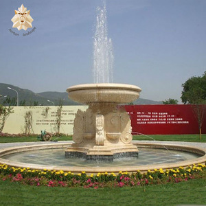 Fontaine en marbre personnalisée pour extérieur, jardin, parc urbain, sculpture simple, fontaine d'eau en pierre pour intérieur, sculpture de boules, statue - Product Image 6