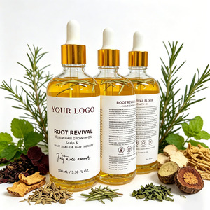 Aceite de Romero y Menta de 100 ml para el Crecimiento del Cabello, Marca Privada, Cuidado del Cuero Cabelludo Seco, Tratamiento Estimulante para la Salud - Product Image 1
