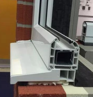 Profils en PVC plastique durables, écologiques et personnalisés à bas prix pour portes et fenêtres dans la conception de bâtiments modernes
