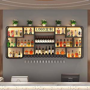 Bar Bar portabottiglie a parete creativo in ferro luminoso armadietto del vino per ristoranti mobili personalizzabili - Product Image 6