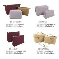 Sac à Makeup Eco Coloré Voyage Grand Jacquard Terry Rose Mignon Logo - Grande Capacité Zip