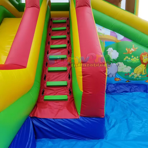 Parc aquatique gonflable de qualité commerciale avec toboggan crocodile, structure aquatique gonflable, et combo château gonflable aquatique - Product Image 6