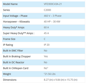 Delta C2000 Plus VFD Variable Frequency Drive 3 Phase Industrial <b>Motor</b> <b>Controller</b> - Product Image 2