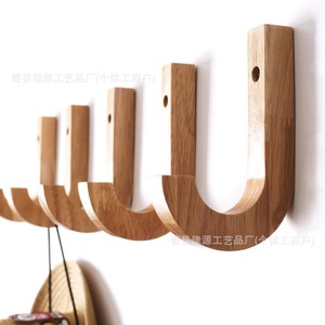 Solid <b>Wood</b> Wall <b>Hooks</b> Nordic Design Entryway <b>Coat</b> <b>Hook</b> Wall Mounted Single <b>Hook</b> Easy Install Custom Made - Product Image 2