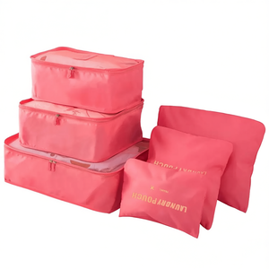 Kit Organizador de Equipaje Myrva, Juego de 6 Piezas, Bolsas de Almacenamiento de Viaje con Cierre de Cremallera de Poliéster para Ropa y Accesorios - Product Image 1