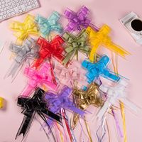 18 #   Lazos de Organza para Envolver Regalos, Lazos de Organza Iridiscentes para Regalos, Bodas, Cumpleaños, Baby Showers