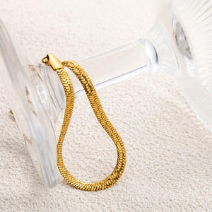 Fashion <b>Chains</b> Necklaces 18K Gold Plated <b>Titanium</b> Steel Simple Versatile Summer Jewelry - Product Image 3
