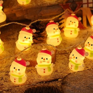 WINNER Christmas Snowman LED String <b>Lights</b> Warm White Indoor Festive Decoration 2700K IP20 CRI80 Hanging <b>Garland</b> - Product Image 1