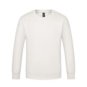 Sudadera de Cuello Redondo de Algodón Tencel, Color Sólido, Manga Larga, Uniforme de Trabajo, Ropa de Otoño - Product Image 1