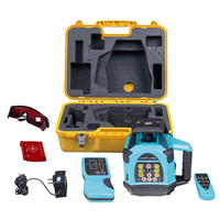 Niveau laser rotatif rouge 206JR, étanche IP55, système de contrôle laser pour nivellement du terrain, nivellement laser du terrain pour l'agriculture