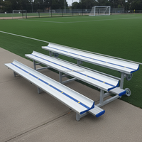 Tribune mobile autoportante en aluminium et acier pour sièges de stade, idéale pour les lieux sportifs intérieurs et extérieurs