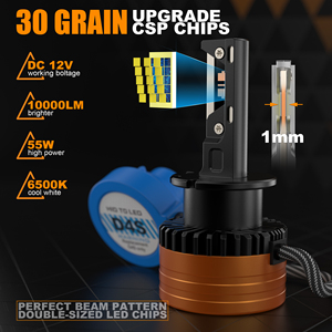 Ampoule de phare LED D4S S V31 6500K, remplacement HID, Plug and Play, éclairage avant, mise à niveau de la lampe avant du véhicule - Product Image 2