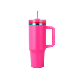 लेजर उत्कीर्णन इंद्रधनुष प्लेटेड 40 औंस डबल दीवार स्टेनलेस स्टील इंसुलेटेड कार टंबलर 40 औंस यात्रा कॉफी मग कप - Product Image 3