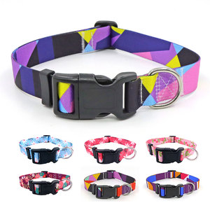 Collier pour chien à motif géométrique, polyester, fermeture à boucle réglable, style moderne, colliers pour animaux de compagnie toutes saisons - Product Image 6